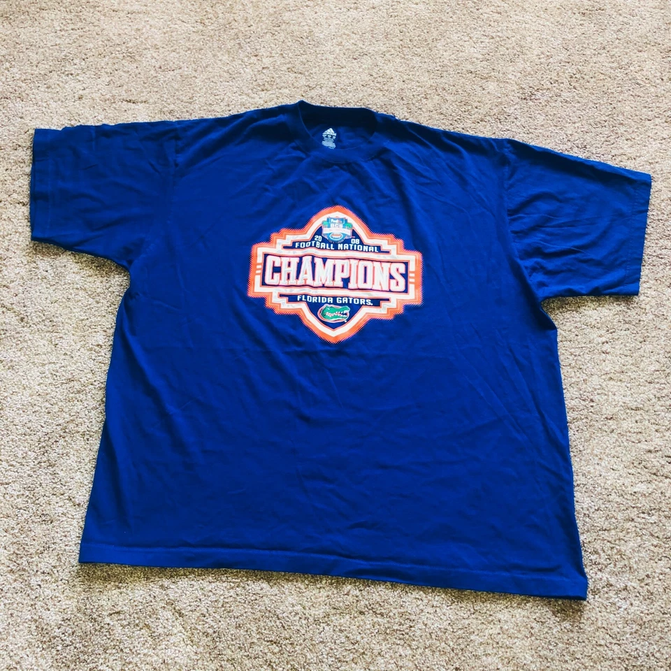 Camiseta De Colección Florida Gators Fútbol BCS Campeones Nacionales 2008 Para Hombre Talla 2XL Foto 2 de 4