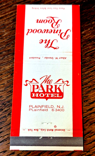 Vintage Matchbook: The Pinewood Room, Park Hotel, Plainfield, NJ Dorothy Draper - Picture 2 of 3