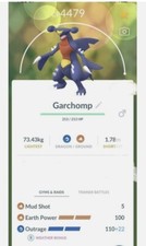 ????Garchomp Legacy Level 50 Pok�mon Trade????Go , 2 Charge Moves, Pkmn Go