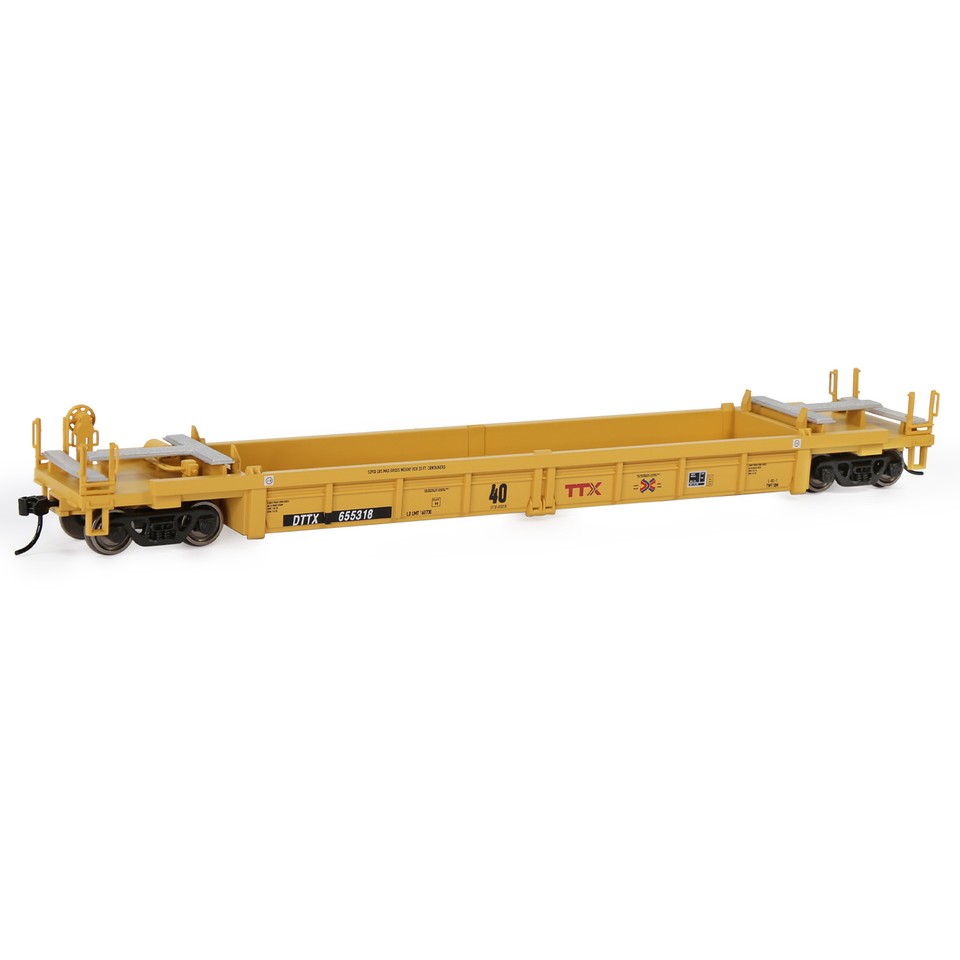 Evemodel Trains 1 Unit HO Scale 1:87 40' Well Car 40ft Painted Trailer