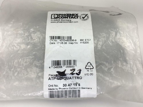 23x Phoenix Contact Plaque Séparatrice Atp-Ut-Quattro 3047196 Partition ...
