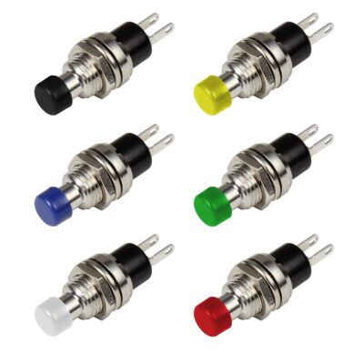 miniatur TASTER Metallschaft 30V DC 0,5A mini Drucktaster Schließer Modellbau