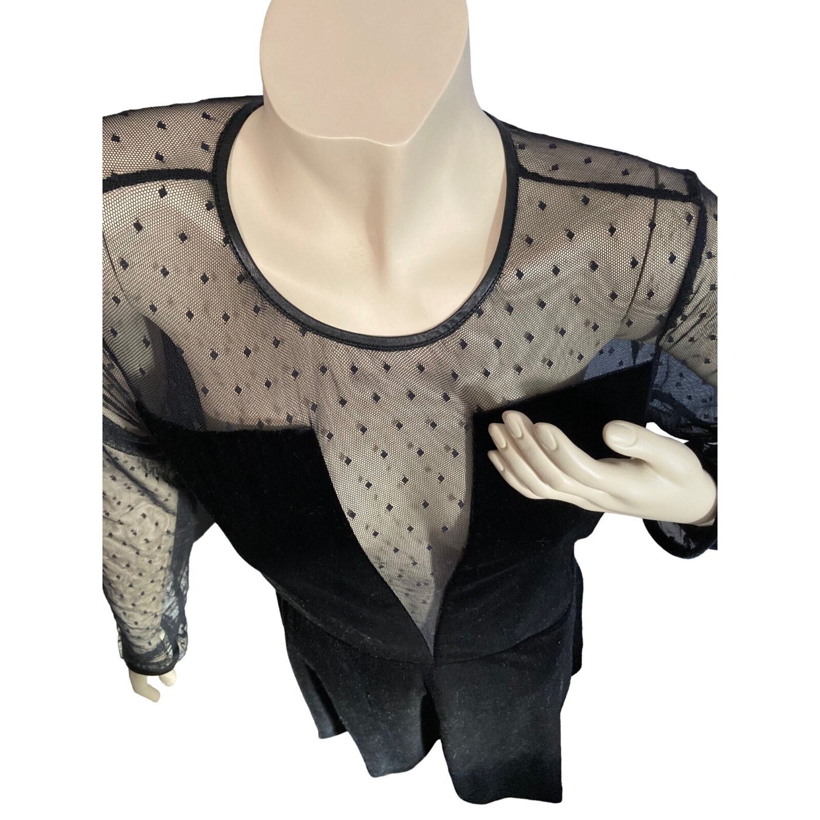 Xoxo XL mesh and velvet dress - image 10