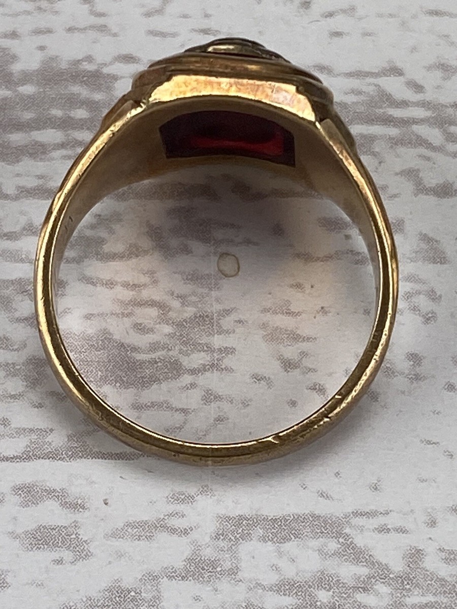 Vintage 10k Gold Lower Merion High School 1962 Balfour Mens Vintage 10k Gold Lower Merion High School 1962 Balfour Mens