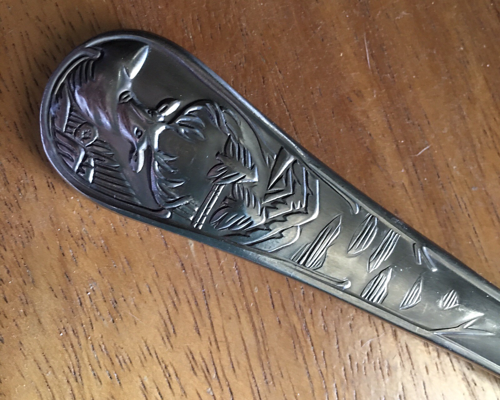 Cambridge Woodland Stainless Flatware DEER/ELK 8 Dinner Knives eBay