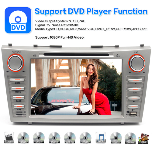 Apple CarPlay GPS For Toyota Camry 2007-2011 Car Stereo FM Radio CD DVD Player - Picture 7 of 14