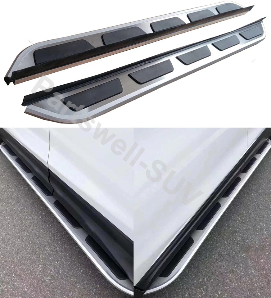 Estriberas aptas para Audi Q7 2006-2015 estribo lateral barras Nerf protector con soportes Foto 2 de 4