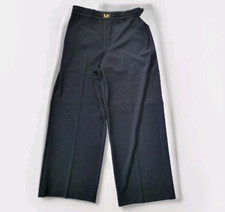 MICHAEL KORS Womens Flare dress pants trousers MK Logo Size 10 Black