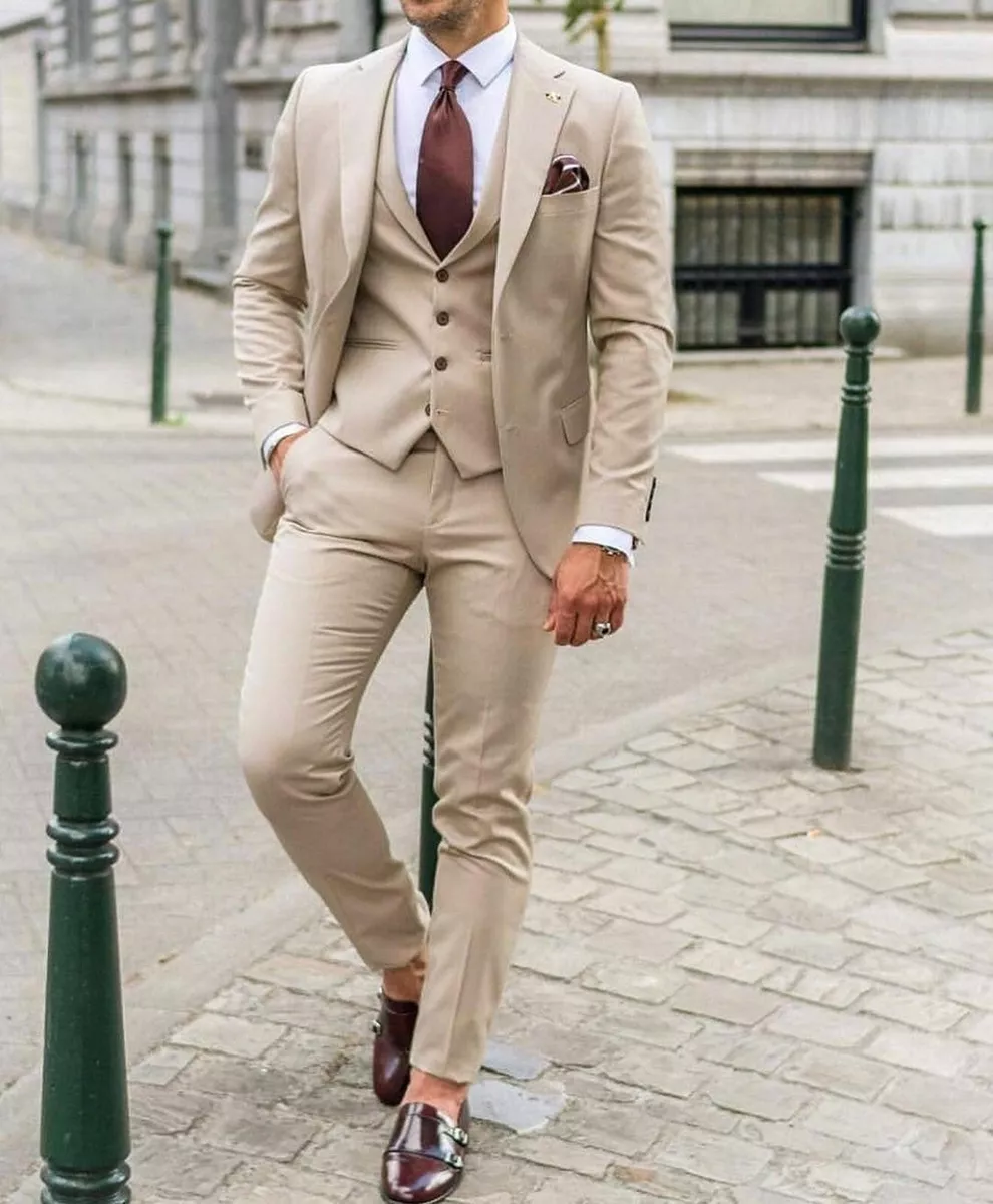Slim fit hotsell wedding suit