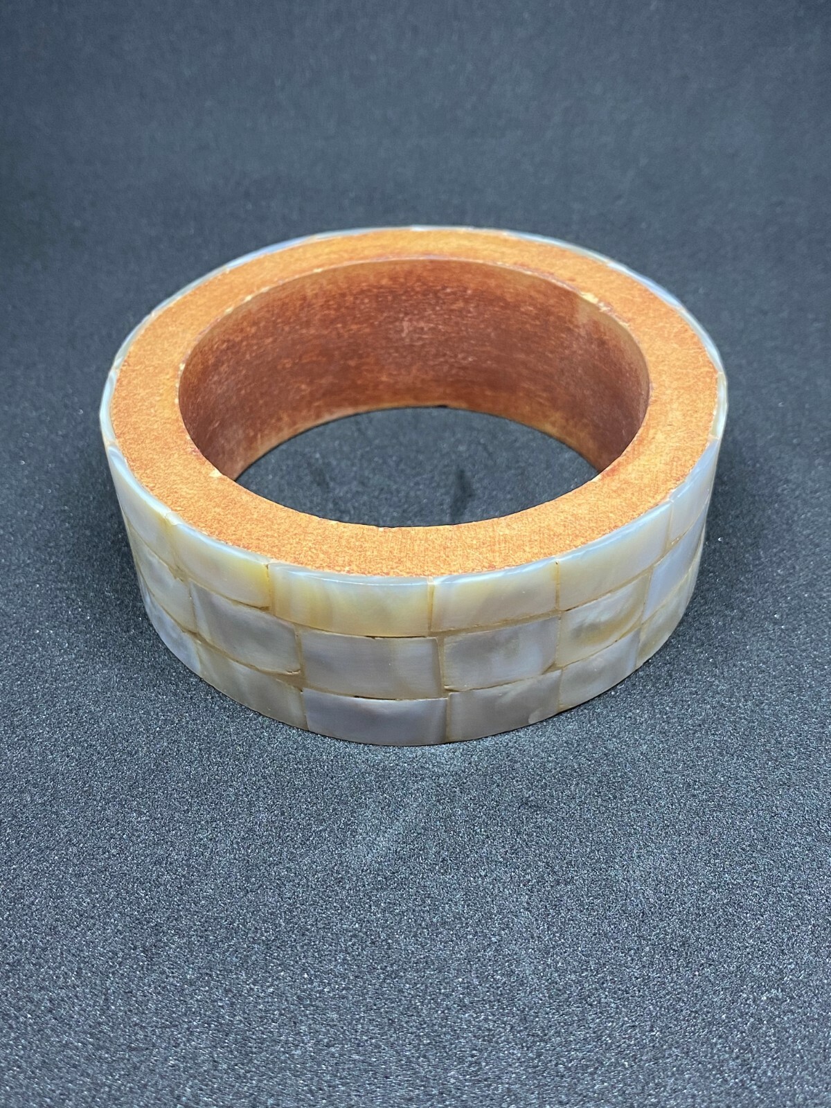 Bangle, Wooden, Resin. Chunky, 1