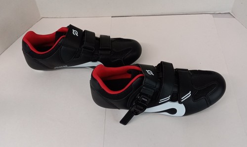 Peloton Cycling Shoes Women's EU 39 (US 8) Hook & Loop Closure Black & White NIB - Picture 7 of 17