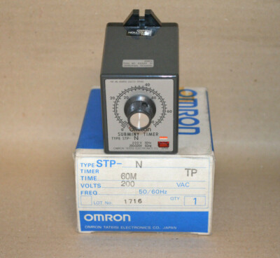 Omron STP-N 60M 240VAC 50/60Hz Zeitrelais NEU OVP