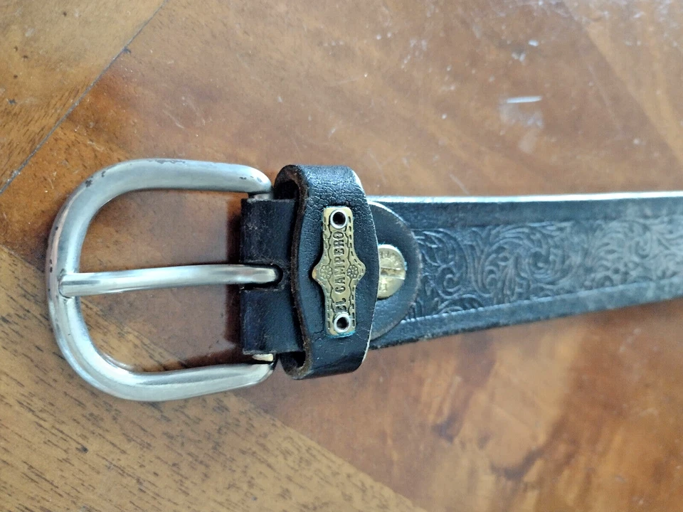 El Campero Original Cintura 932/100/85 Vintage Anni 80 Vero Cuoio Made in Italy - Immagine 4 di 4