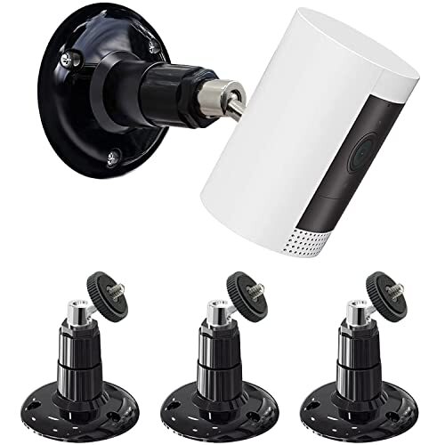3 Pack Wall Mount with Stick Up Cam Wired/Battery and Indoor Cam HD ,360 Degr...