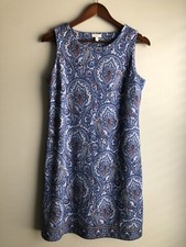 Talbots Womens Petite Dress Sleeveless Knee Length Dress Size Small