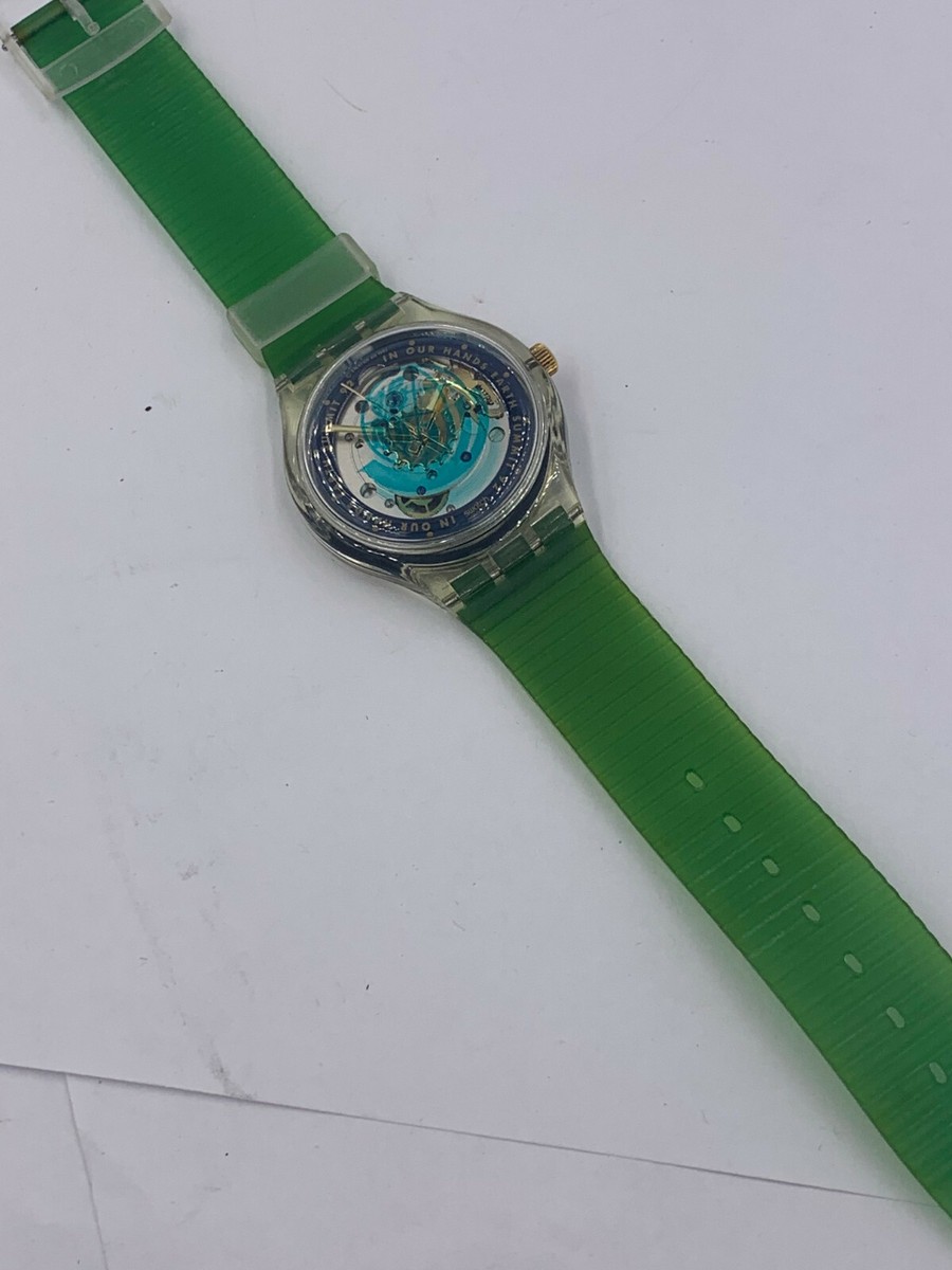 Swatch Watch Time to Move SAK102 1992 Automatic Swiss Neon Swatch Watch Time to Move SAK102 1992 Automatic Swiss Neon