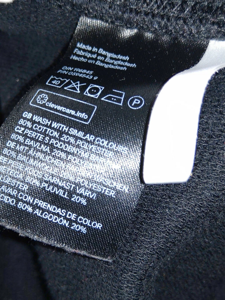 Pantalones Cortos H&M Niño Negros Bolsillos con Cordón Talla Juvenil 11-12 Algodón Orgánico Básico Foto 3 de 4