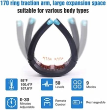 OSITO EMS Pulse Neck Pain Relief Massager with Heat TENS System Deep Tissue OTC