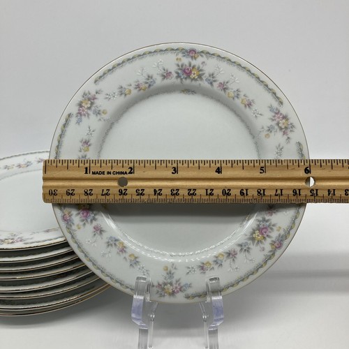 Assiettes à dessert à pain floral vintage Baum Brothers Chine fine Ming 6 pouces - CHOISIR QUANTITÉ - Photo 8/8