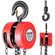VEVOR Paranco a Catena G70 Manuale Altezza di Sollevamento 3 m Capacità 1 T
