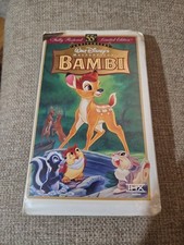 Disney Bambi VHS 55th Anniversary Limited Edition Masterpiece Collection 
