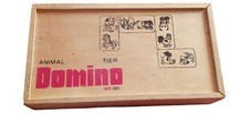 Domino Animali in Legno Giocattolo Educativo Bambini