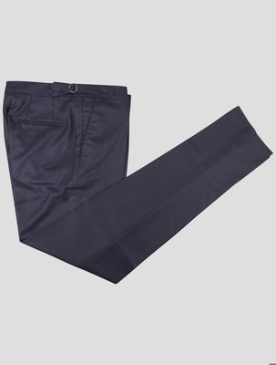 Luigi Borrelli Blue Virgin Wool Ea Dress Pant XB83 Man
