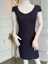 Reiss Navy Lace Bodycon Dress UK 8 Cap Sleeve Knee Length Occasion RRP £195