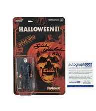 Halloween II Signed Michael Myers Super7 Action Figure Dick Warlock Horror ACOA