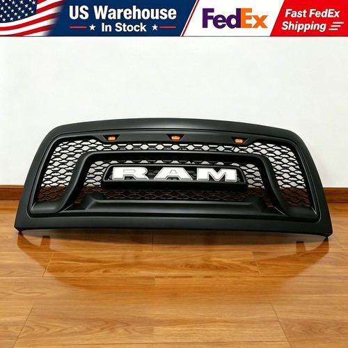 US Stock Matte Black Front Upper Grille For 2010-2018 Dodge Ram 2500 Grill New