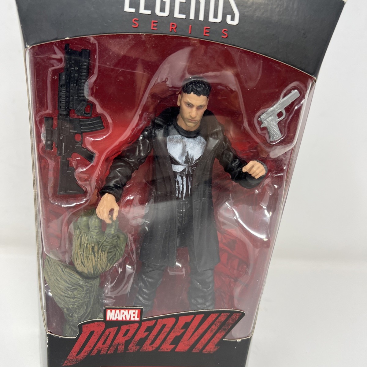 マーベルレジェンド パニッシャー netflix版 Netflix版パニッシャーのフィギュア、トレンチコートなしで飾っ