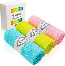 Exfoliating Washcloth Towel- Exfoliating Body Scrubber Exfoliator, Back Scrubber