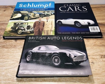 British Auto Legends Classics of Style and Design Classic Cars Schlumpf Book Set