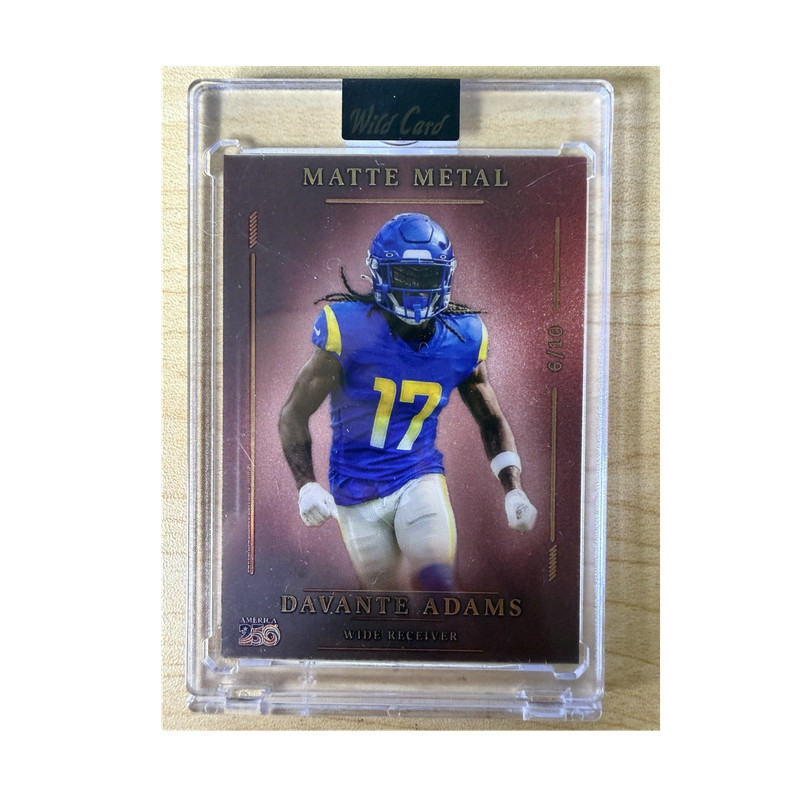 Wild Card 2026 Matte Metal Davante Adams Los Angeles Rams America 6/10