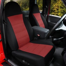High Back Bench Seat Cover 6040 For Ford Ranger Xlt 2004-2012 - Red No Console
