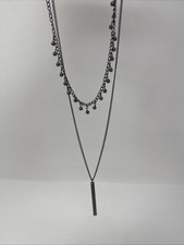 Paparazzi ~ Keep Your Eye On The Pendulum Black Necklace and Earring Set