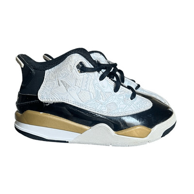 Toddler Boys Jordan Dub Zero TD Metallic Gold High Top Sneakers - Sz 9