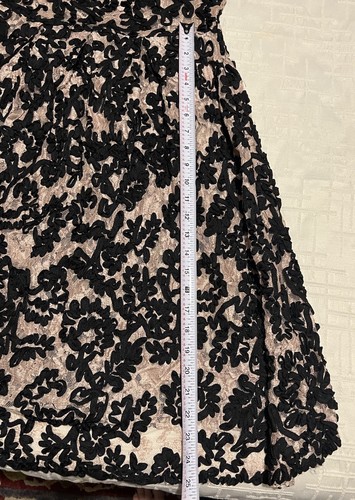 Anthropologie Yoana Baraschi Lace Soutache Dress Scoop-Neck Black 10 - Picture 17 of 20
