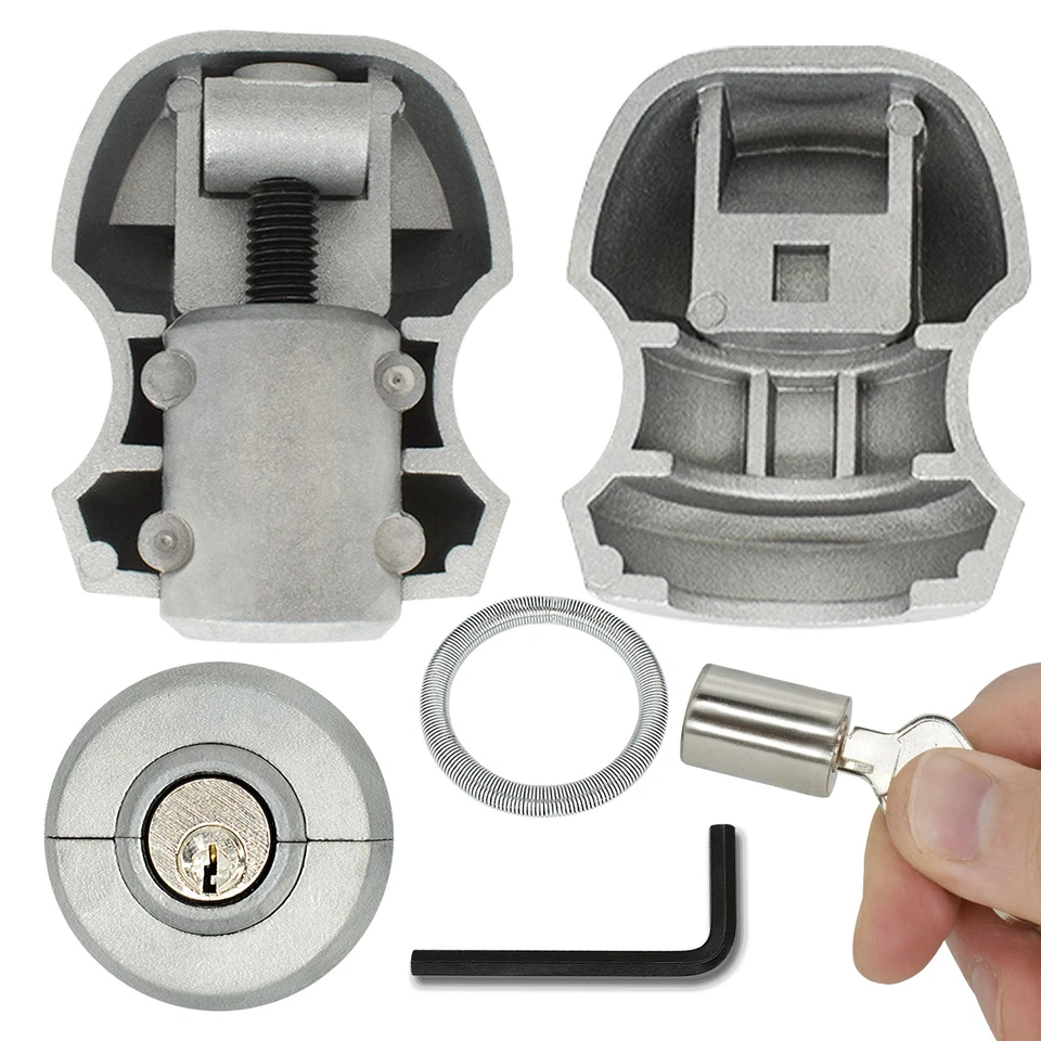 2Inch Ball Trailer Coupler Hitch Lock Insertable Caravan Anti Theft Security Foto 3 de 4