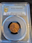 1953-P Lincoln Wheat Penny, Graded, MS63
