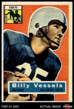 1956 Topps #120 Billy Vessels Colts RC Oklahoma 5 - EX