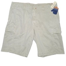 Tommy Bahama Beachfront Cargo Shorts Mens 40 Khaki Sands Cotton 11" Inseam New