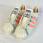 Adidas Shoes Womens 11 Off White Red Coral Pink Craig Green x Superstar No Laces