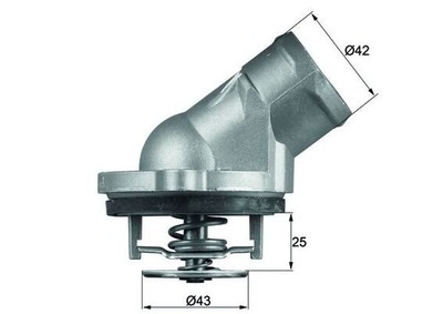KÜHLMITTEL THERMOSTAT  FÜR G-CLASS (W463), G-KLASSE (W463) - MAHLE TI 45 87D