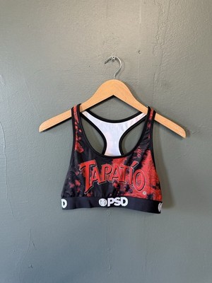 PSD Womens Sports Bra Tapatio Red Tie Dye Size XL