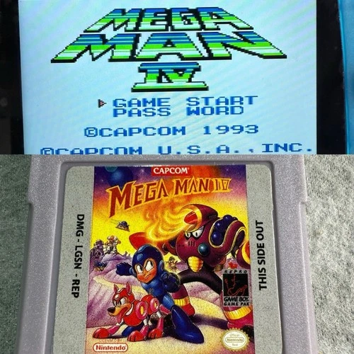 🔥 MegaMan 4 IV Mega Man Game Boy Color Advance Nintendo GBC GBA Shooter TESTED