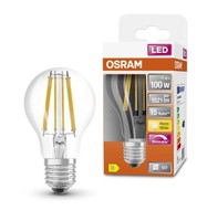 Osram Led Filament Birnen A60 12W = 100W E27 Klar 1521Lm Warmweiß 2700K Dimmbar