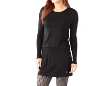 SmartWool Women S Black Knit Long Sleeve Elastic Waist Tabaretta Sweater Dress