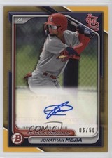 2024 Bowman Paper Prospect Retail Gold Border 6/50 Jonathan Mejia Auto 0s2h
