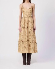 En Saison Avayah Midi Dress Golden Brown